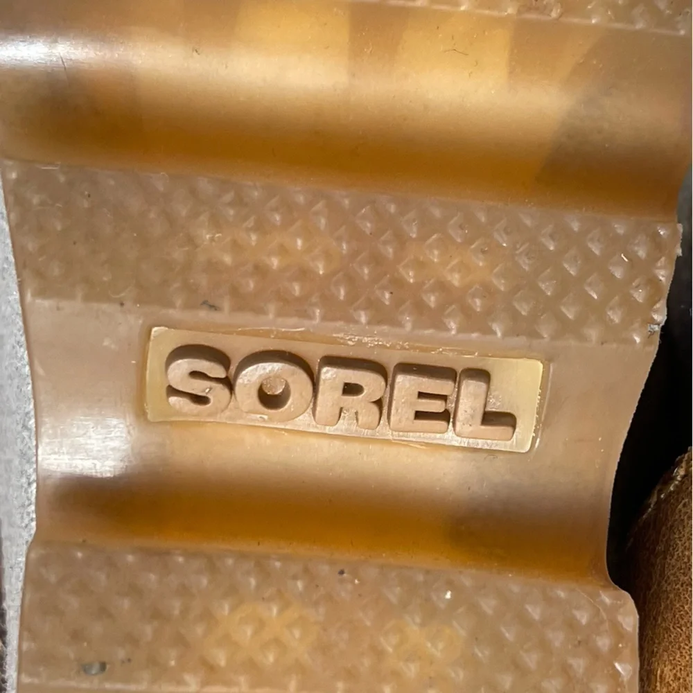 SOREL Joanie Lace Up Wedge Sandals Leather Canvas Comfort Shoes